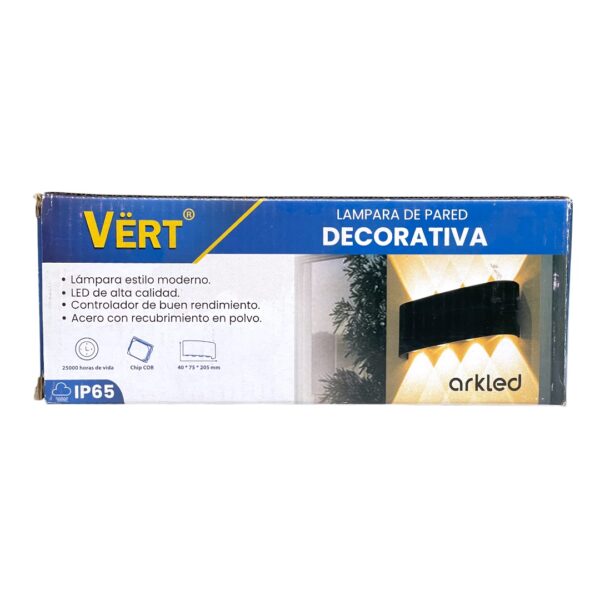 LAMP PANEL LED DECORATIVA BLANCA 8W L/RGB VERT LA8-8RB