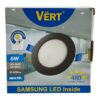 LAMP PANEL LED RED EMP 6W 85-240V VERT SRR-66N