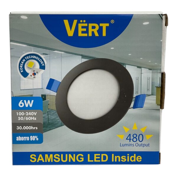 LAMP PANEL LED RED EMP 6W 85-240V VERT SRR-66N