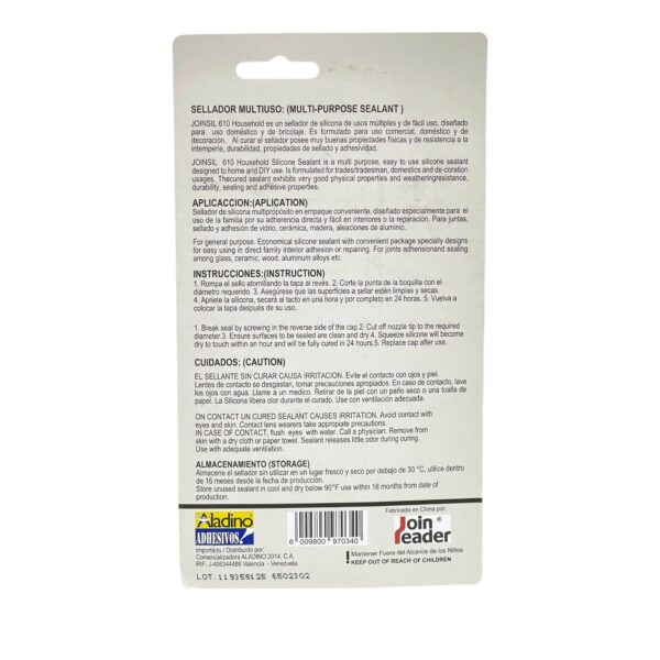 SILICON TRANSP 85CC MULTIUSO ALADINO CA08