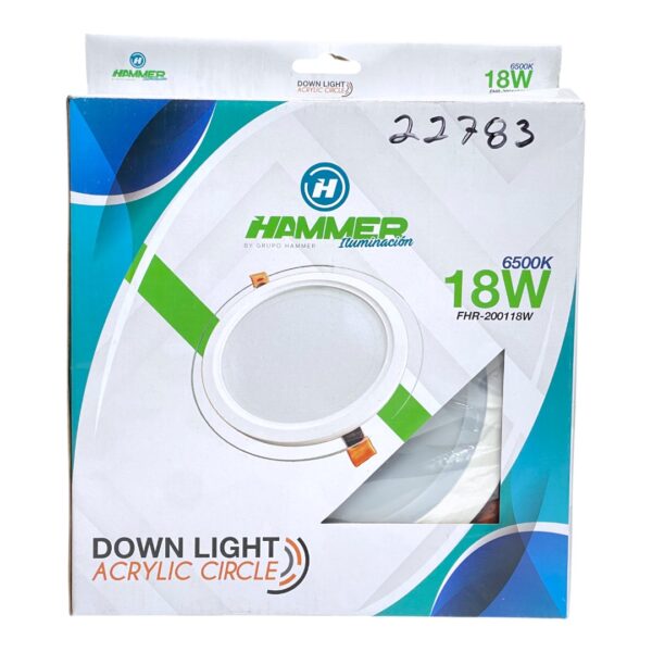 LAMP PANEL LED RED EMP 18W 85-265V HAMMER FHR-200118W