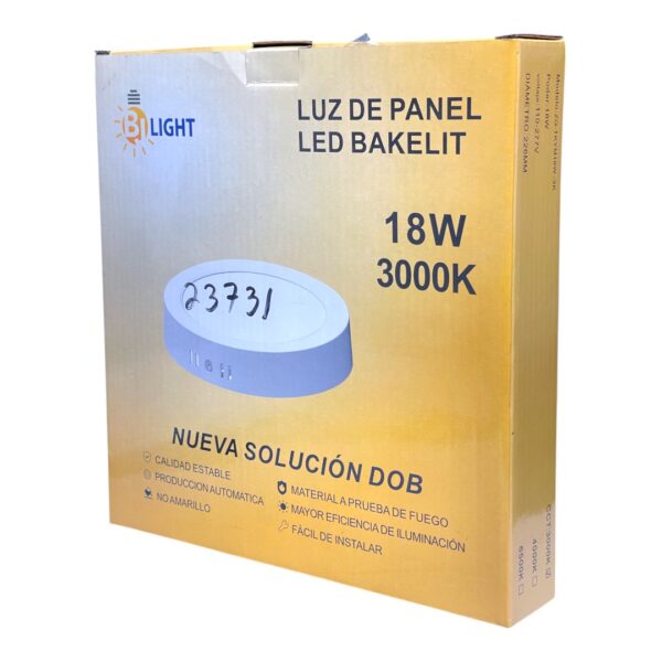 LAMP PANEL LED RED SUP 18W L/CALIDA 110-277V ZQ-TKYM-3K BJ LIGHT