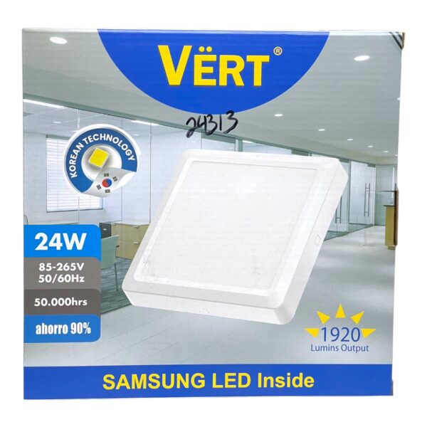LAMP PANEL LED CUAD SUP 24W 100-240V VERT SPS-024