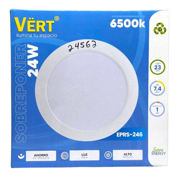 LAMP PANEL LED RED SUP 24W 85-265 VERT EPRS-246