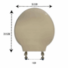 TAPA ASIENTO BEIGE BASICO DELTA RESIMOL