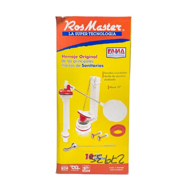HERRAJE PLAST WC ROSMASTER/FAGUAX