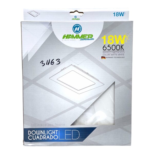 LAMP PANEL LED CUAD EMP 18W 85-265V HAMMER FHE-141218C