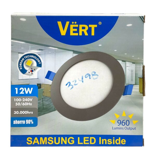 LAMP PANEL LED RED EMP 12W 85-265V VERT SRR-126N
