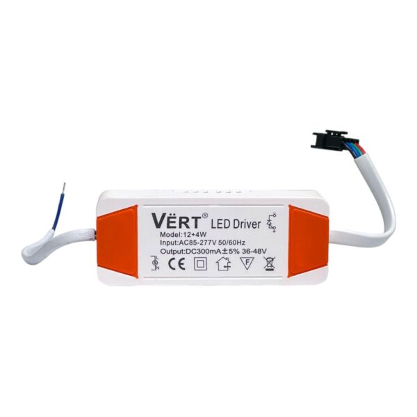 LAMP PANEL LED RED EMP 12W 85-265V VERT PDP-E12