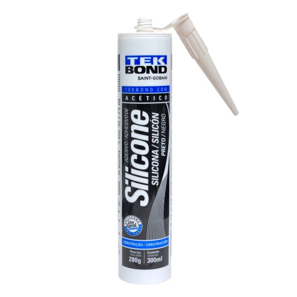 SILICON NEGRO CART 300ML TEK BOND