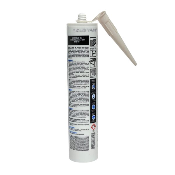 SILICON NEGRO CART 300ML TEK BOND