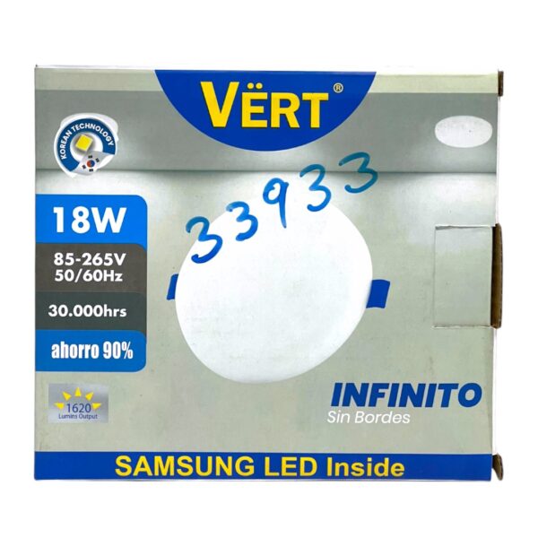 LAMP PANEL LED RED EMP 18W 85-265V VERT DSR-186