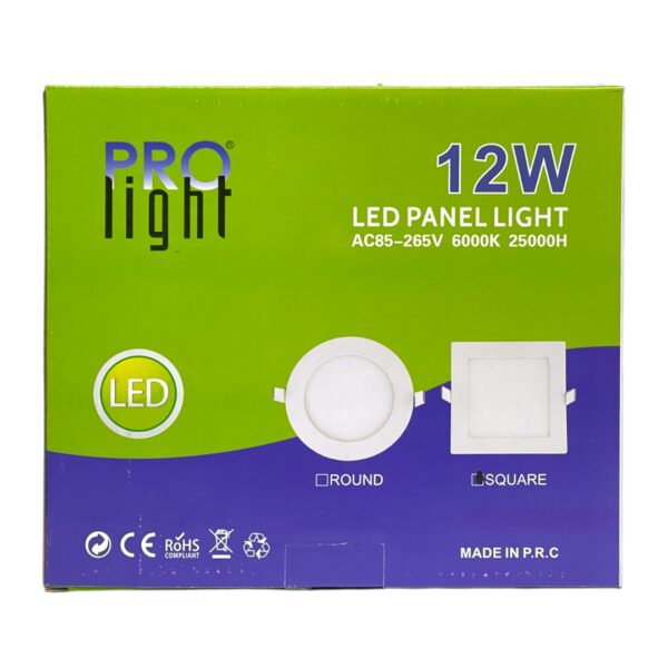 LAMP PANEL LED CUAD EMP 12W PROLIGHT/VENILUNCA
